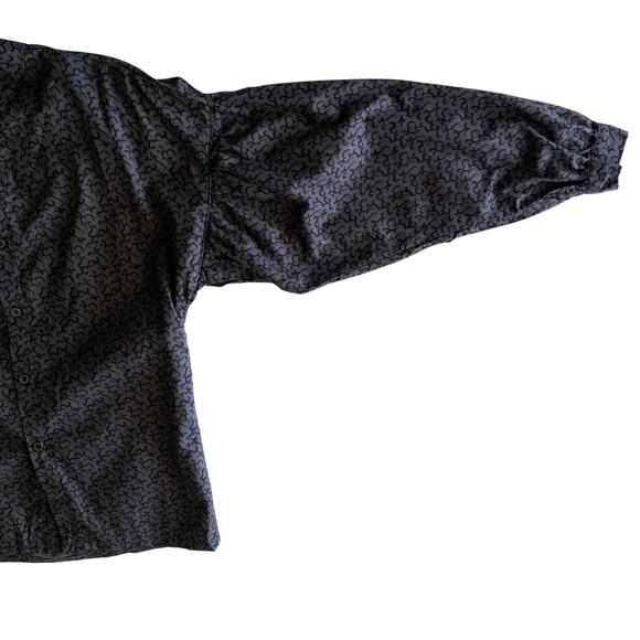 Wah Maker True West Outfitters USA Made Frontier Gray‎ Cotton Prairie Blouse S - Picture 3 of 8